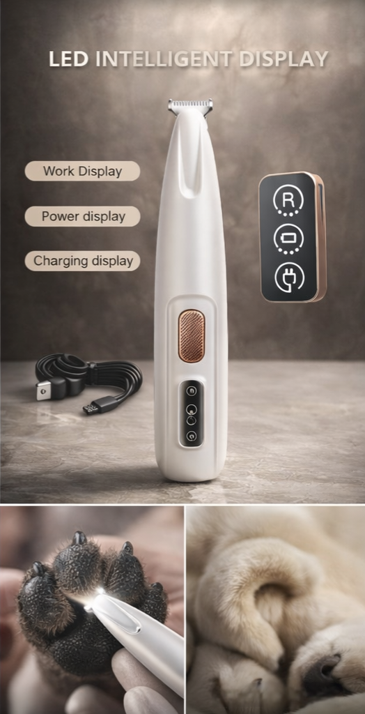Grooming clipper for cats and dogs